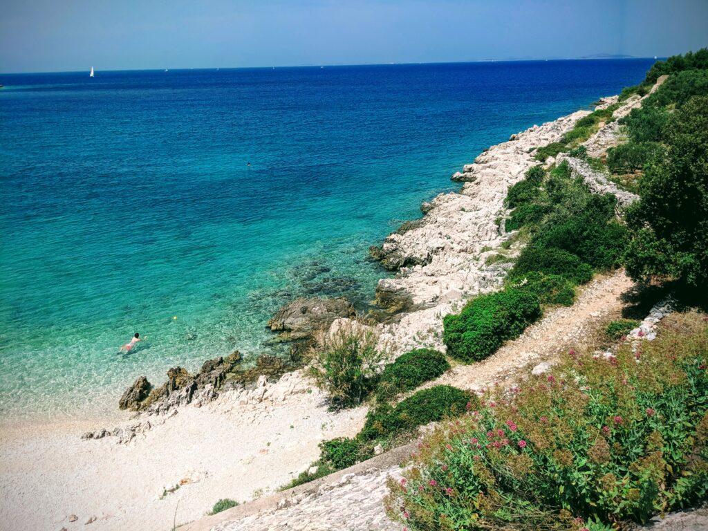 take a break, have a swim on a croatian beach