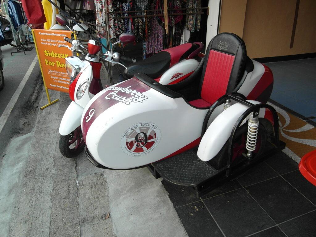 A great looking sidecar for hire in Pai
