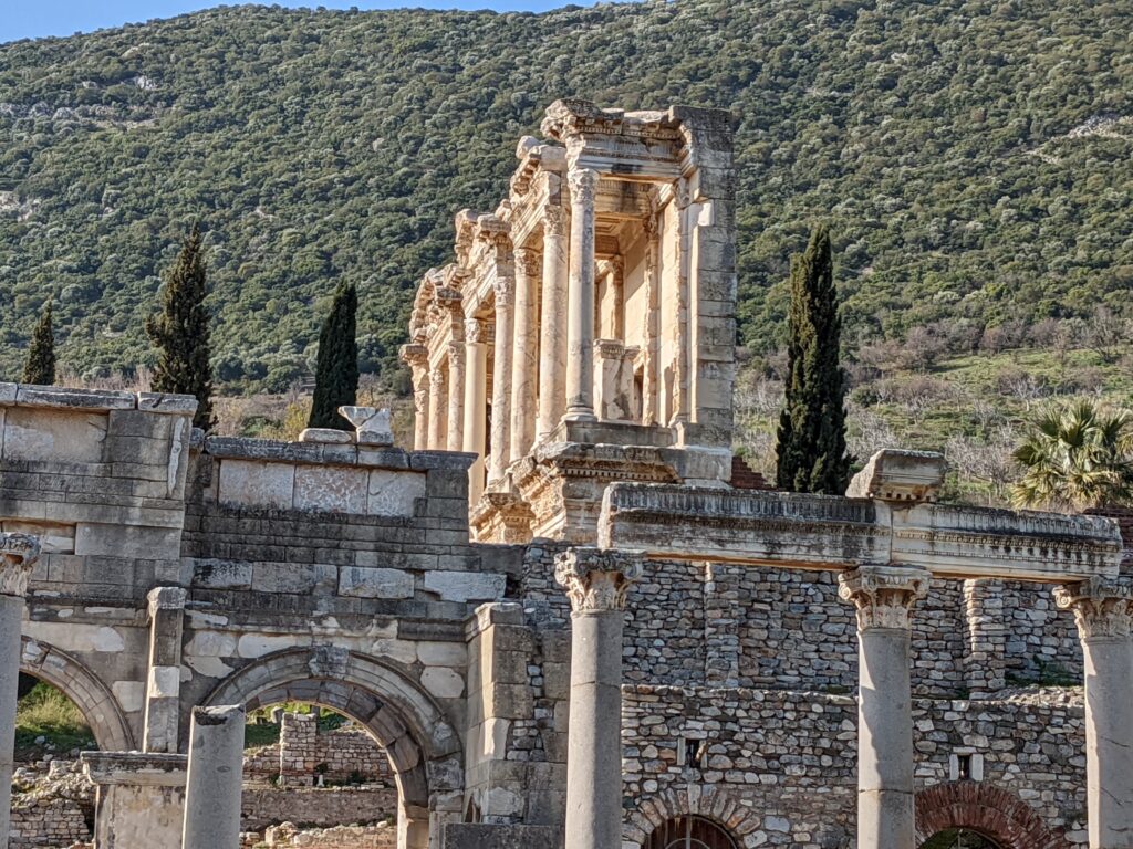 Ephesus, Turkey. Built in the 10th century BC by Attic and Ionian Greek colonists. During the Classical Greek era, it was one of twelve cities of the Ionian League. In 129 BC the Roman Republic took control of the city