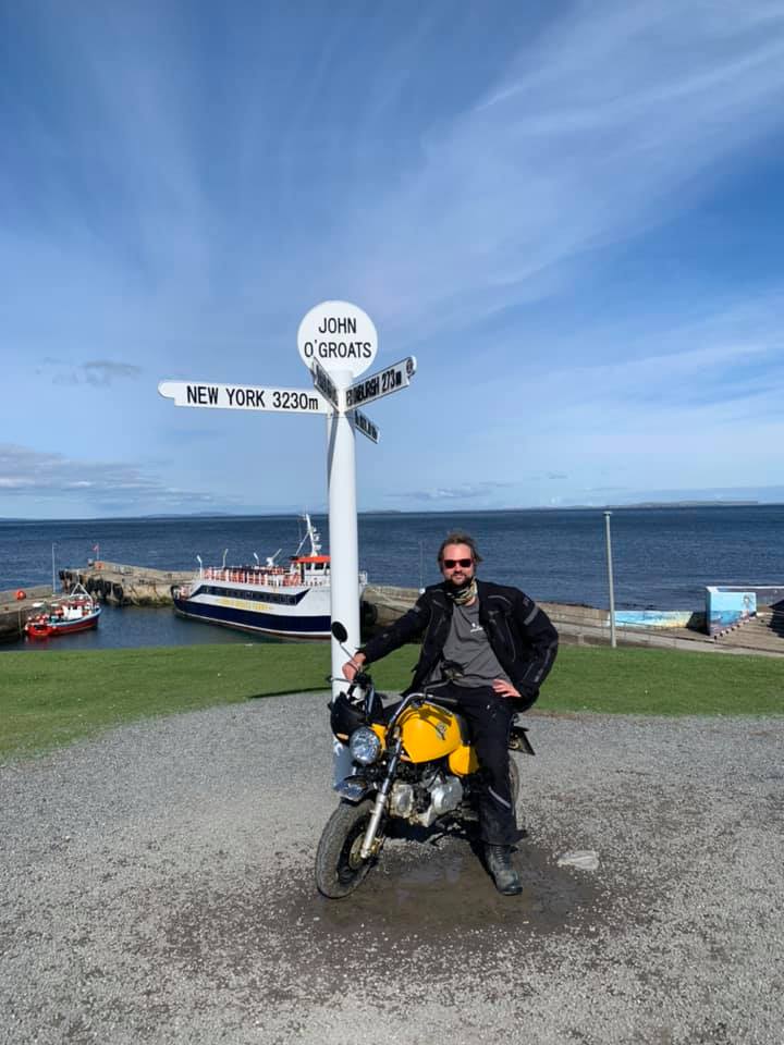  The ferry dropped us mere miles from John O'Groats, so it seemed appropriate that we take a slight detour to see the famous signpost before heading west on the north coast road of Scotland, the NC500.  
