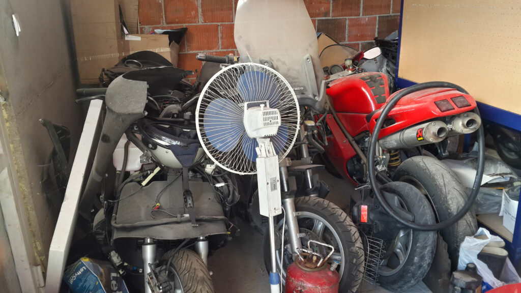 A farmyard in Bar, Montenegro hides a Ducati deep within a shed