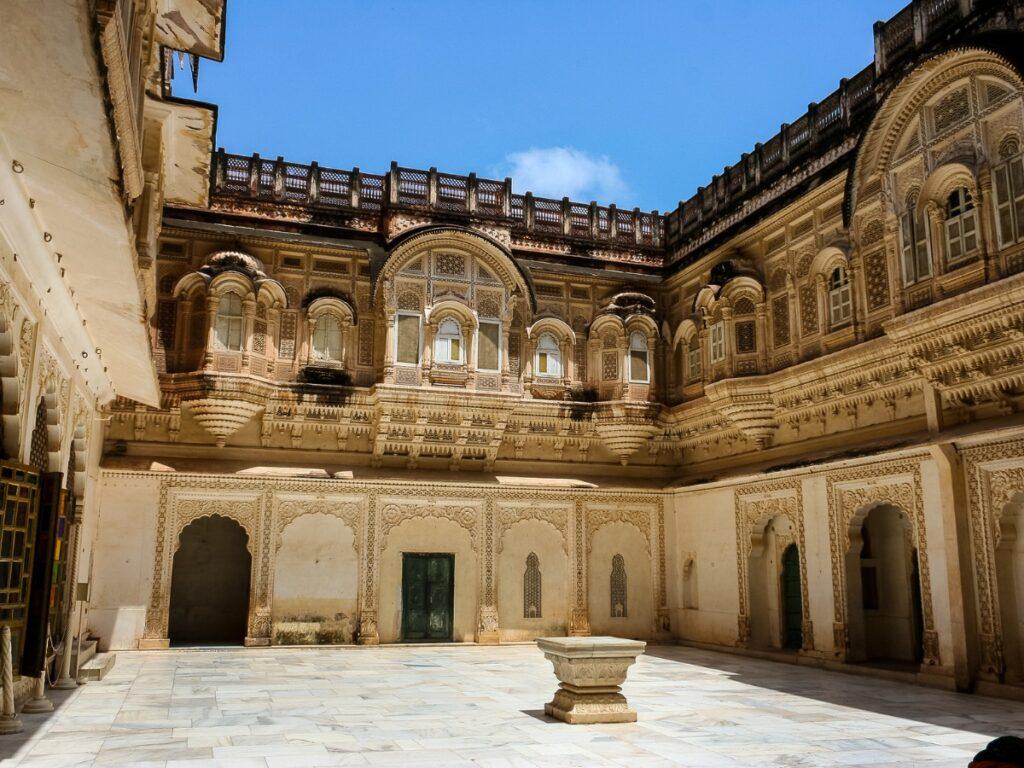 Courtyard inside Mehrangarh fort